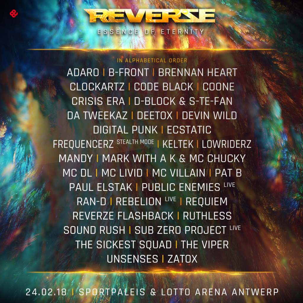 Reverze 2018 timetable
